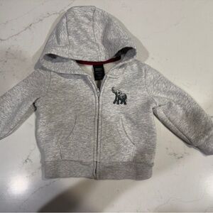 Banana Republic Light Gray Kids Hoodie with Elephant